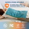 imageBedsure Back Heating Pad for Neck and Shoulders Weighted Heated Pad with Vibration FSA Eligible Items Birthday Gifts for Women Men Mom Men Auto Shut Off 63lbs 20quot x 24quot Dark Grey01  Teal