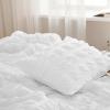 imageBedsure Bed in a Bag Queen  7 Pieces Plaid Seersucker Bedding Comforter Sets Soft Lightweight White Boho Bed Set with Comforters Queen Size Sheets Pillowcases ampamp Shams03  White