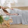imageBedsure Beige Cooling Blanket for Hot Sleepers  Summer Cold Linen Beige Throw Blanket for Couch ArcChill Lightweight Bedding Cool Thin Ice Cold Cooled Throws with Rayon Derived from Bamboo 50x7005 Light Grey