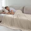 imageBedsure Beige Cooling Blanket for Hot Sleepers  Summer Cold Linen Beige Throw Blanket for Couch ArcChill Lightweight Bedding Cool Thin Ice Cold Cooled Throws with Rayon Derived from Bamboo 50x7002 Beige