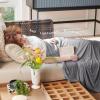 imageBedsure Beige Cooling Blanket for Hot Sleepers  Summer Cold Linen Beige Throw Blanket for Couch ArcChill Lightweight Bedding Cool Thin Ice Cold Cooled Throws with Rayon Derived from Bamboo 50x7001 Dark Grey