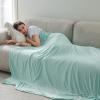 imageBedsure Beige Cooling Blanket for Hot Sleepers  Summer Cold Linen Beige Throw Blanket for Couch ArcChill Lightweight Bedding Cool Thin Ice Cold Cooled Throws with Rayon Derived from Bamboo 50x7009 Icy Morn