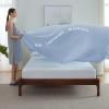 imageBedsure Beige Cooling Blanket for Hot Sleepers  Summer Cold Linen Beige Throw Blanket for Couch ArcChill Lightweight Bedding Cool Thin Ice Cold Cooled Throws with Rayon Derived from Bamboo 50x7007 Light Blue
