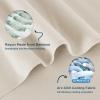 imageBedsure Beige Cooling Blanket for Hot Sleepers  Summer Cold Linen Beige Throw Blanket for Couch ArcChill Lightweight Bedding Cool Thin Ice Cold Cooled Throws with Rayon Derived from Bamboo 50x7002 Beige