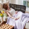 imageBedsure Beige Cooling Blanket for Hot Sleepers  Summer Cold Linen Beige Throw Blanket for Couch ArcChill Lightweight Bedding Cool Thin Ice Cold Cooled Throws with Rayon Derived from Bamboo 50x7008 Lavender