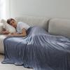imageBedsure Beige Cooling Blanket for Hot Sleepers  Summer Cold Linen Beige Throw Blanket for Couch ArcChill Lightweight Bedding Cool Thin Ice Cold Cooled Throws with Rayon Derived from Bamboo 50x7003 Navy
