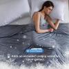 imageBedsure Beige Cooling Blanket for Hot Sleepers  Summer Cold Linen Beige Throw Blanket for Couch ArcChill Lightweight Bedding Cool Thin Ice Cold Cooled Throws with Rayon Derived from Bamboo 50x7003 Navy