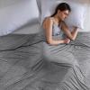 imageBedsure Beige Cooling Blanket for Hot Sleepers  Summer Cold Linen Beige Throw Blanket for Couch ArcChill Lightweight Bedding Cool Thin Ice Cold Cooled Throws with Rayon Derived from Bamboo 50x7001 Dark Grey