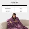 imageBedsure Blanket Poncho for Women Hooded Wearable Fleece Blanket for Adult Winter Poncho Shawl Wrap Cape as Gifts for MomGrape Nectar