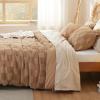imageBedsure Boho Kids Duvet Cover Queen SizeDuvet InsertComforter not Included  Tufted Duvet Cover Queen for All SeasonsSoft Shabby Chic Boho Bedding Beige 90quot x 90quot00  Khaki  Checkered No Comforter