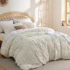imageBedsure Boho Kids Duvet Cover Queen SizeDuvet InsertComforter not Included  Tufted Duvet Cover Queen for All SeasonsSoft Shabby Chic Boho Bedding Beige 90quot x 90quot01  Beige  Elegant No Comforter