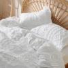 imageBedsure Boho Kids Duvet Cover Queen SizeDuvet InsertComforter not Included  Tufted Duvet Cover Queen for All SeasonsSoft Shabby Chic Boho Bedding Beige 90quot x 90quot02  White  Elegant No Comforter