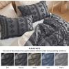 imageBedsure Boho Kids Duvet Cover Queen SizeDuvet InsertComforter not Included  Tufted Duvet Cover Queen for All SeasonsSoft Shabby Chic Boho Bedding Beige 90quot x 90quot10  Dark Grey  Elegant No Comforter