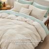 imageBedsure Boho Kids Duvet Cover Queen SizeDuvet InsertComforter not Included  Tufted Duvet Cover Queen for All SeasonsSoft Shabby Chic Boho Bedding Beige 90quot x 90quot00  Beige Sundesign No Comforter