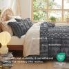 imageBedsure Boho Kids Duvet Cover Queen SizeDuvet InsertComforter not Included  Tufted Duvet Cover Queen for All SeasonsSoft Shabby Chic Boho Bedding Beige 90quot x 90quot10  Dark Grey  Elegant No Comforter