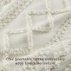 imageBedsure Boho Kids Duvet Cover Queen SizeDuvet InsertComforter not Included  Tufted Duvet Cover Queen for All SeasonsSoft Shabby Chic Boho Bedding Beige 90quot x 90quot01  Beige  Elegant No Comforter