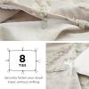imageBedsure Boho Kids Duvet Cover Queen SizeDuvet InsertComforter not Included  Tufted Duvet Cover Queen for All SeasonsSoft Shabby Chic Boho Bedding Beige 90quot x 90quot04  Linen  Elegant No Comforter