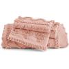 imageBedsure Boho Kids Duvet Cover Queen SizeDuvet InsertComforter not Included  Tufted Duvet Cover Queen for All SeasonsSoft Shabby Chic Boho Bedding Beige 90quot x 90quot16  Pink  Elegant No Comforter