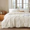 imageBedsure Boho Kids Duvet Cover Queen SizeDuvet InsertComforter not Included  Tufted Duvet Cover Queen for All SeasonsSoft Shabby Chic Boho Bedding Beige 90quot x 90quot01  Beige  Elegant No Comforter