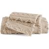 imageBedsure Boho Kids Duvet Cover Queen SizeDuvet InsertComforter not Included  Tufted Duvet Cover Queen for All SeasonsSoft Shabby Chic Boho Bedding Beige 90quot x 90quot08  Khaki  Elegant No Comforter
