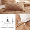 imageBedsure Boho Kids Duvet Cover Queen SizeDuvet InsertComforter not Included  Tufted Duvet Cover Queen for All SeasonsSoft Shabby Chic Boho Bedding Beige 90quot x 90quot00  Khaki  Checkered No Comforter