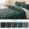 imageBedsure Boho Kids Duvet Cover Queen SizeDuvet InsertComforter not Included  Tufted Duvet Cover Queen for All SeasonsSoft Shabby Chic Boho Bedding Beige 90quot x 90quot00  Forest Green  Checkered No Comforter