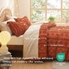 imageBedsure Boho Kids Duvet Cover Queen SizeDuvet InsertComforter not Included  Tufted Duvet Cover Queen for All SeasonsSoft Shabby Chic Boho Bedding Beige 90quot x 90quot05  Terracotta  Elegant No Comforter