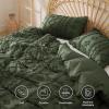 imageBedsure Boho Kids Duvet Cover Queen SizeDuvet InsertComforter not Included  Tufted Duvet Cover Queen for All SeasonsSoft Shabby Chic Boho Bedding Beige 90quot x 90quot03  Olive Green  Elegant No Comforter