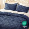 imageBedsure Boho Kids Duvet Cover Queen SizeDuvet InsertComforter not Included  Tufted Duvet Cover Queen for All SeasonsSoft Shabby Chic Boho Bedding Beige 90quot x 90quot00  Navy  Checkered No Comforter