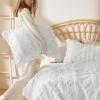 imageBedsure Boho Kids Duvet Cover Queen SizeDuvet InsertComforter not Included  Tufted Duvet Cover Queen for All SeasonsSoft Shabby Chic Boho Bedding Beige 90quot x 90quot02  White  Elegant No Comforter
