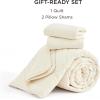 imageBedsure Boho Quilt King Size  Lightweight Bedspread King Size with Geometric Stitched Pattern White Farmhouse Soft Bedding Set Coverlet with 2 Pillow Shams for All Seasons 106x96 inches04  Pearled Ivory