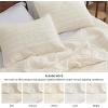 imageBedsure Boho Quilt King Size  Lightweight Bedspread King Size with Geometric Stitched Pattern White Farmhouse Soft Bedding Set Coverlet with 2 Pillow Shams for All Seasons 106x96 inches04  Pearled Ivory