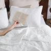 imageBedsure Boho Quilt King Size  Lightweight Bedspread King Size with Geometric Stitched Pattern White Farmhouse Soft Bedding Set Coverlet with 2 Pillow Shams for All Seasons 106x96 inches01  White