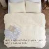 imageBedsure Boho Quilt King Size  Lightweight Bedspread King Size with Geometric Stitched Pattern White Farmhouse Soft Bedding Set Coverlet with 2 Pillow Shams for All Seasons 106x96 inches04  Pearled Ivory