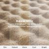 imageBedsure Bubble Sherpa Throw Blanket for Couch  Fuzzy Fleece Thick Warm Blanket for Winter GentleSoft Cozy Plush Throw Gift for Women Room Decor White 50x60 Inches02  Beige
