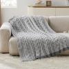 imageBedsure Cable Knit Throw Blanket for Couch Bed  Breathable Chenille Chunky Knit Throw Blanket for Decorative Gift GentleSoft Cozy and Warm for Winter and All Seasons Beige 50x60 Inches03  Grey