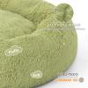 imageBedsure Calming Cat Beds for Indoor Cats  Small Cat Bed Washable 20 inches AntiSlip Round Fluffy Plush Faux Fur Pet Bed Fits up to 15 lbs Pets Aqua BlueGreen