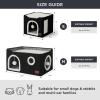 imageBedsure Cat Beds for Indoor Cats  Large Cat Cave for Pet Cat House with Fluffy Ball Hanging and Scratch Pad Foldable Cat Hideaway 165x165x13 inches Loden GreenBlack