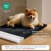 imageBedsure Chew Proof XL Dog Bed Machine Washable Dog Crate Pad Durable Kennel Pad for Chewers BlackSmall 24L x 17W x 1Th