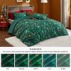 imageBedsure Christmas Comforter Set Queen  Christmas Bed Set with Festival Forest Soft Bedding for Holiday 3 Pieces 1 Soft Trees Printed Comforter and 2 Pillow Shams05  Green Forest