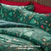 imageBedsure Christmas Comforter Set Queen  Christmas Bed Set with Festival Forest Soft Bedding for Holiday 3 Pieces 1 Soft Trees Printed Comforter and 2 Pillow Shams05  Green Forest