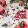 imageBedsure Christmas Duvet Cover Queen  Holiday Bedding Collection with a Festive Pattern Includes 1 Duvet Cover and 2 Pillow Shams Queen Gift Design01  Reindeer No Comforter