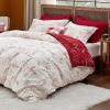 imageBedsure Christmas Duvet Cover Queen  Holiday Bedding Collection with a Festive Pattern Includes 1 Duvet Cover and 2 Pillow Shams Queen Gift Design03  Christmas Wishes No Comforter