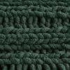 imageBedsure Chunky Knit Throw Blanket for Couch  100 Hand Knitted 506 lbs GentleSoft Blanket with Giant Chenille Yarn for Bed Living Room Home Decor Thick and Cozy Grey 50x60 Inches06  Dark Green