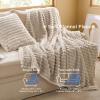 imageBedsure Comforter Queen Size 5 Pieces  Queen Size Comforter Set with Checkered Throw Blanket and Decorative Pillow Lightweiget Bedding All Season Bedding Sets Linen Beige02  Khaki Striped
