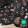imageBedsure Comforter Set Queen Size  Cute Floral Bedding Comforter Set 3 Pieces 1 Soft Reversible Sage Green Botanical Flowers Comforter and 2 Pillow Shams03  Black