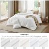 imageBedsure Comforter Set Queen Size Grayish Olive Green  Cotton Fabric with Microfiber Inner Fill Queen Comforter Set for All Seasons 3 Pieces 1 Comforter 90quotx90quot and 2 Pillow Cases 20quotx26quot07  White