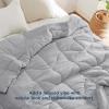 imageBedsure Comforters Queen Size  Down Alternative Comforter for All Season UltraSoft Prewashed Duvet with 4 Tabs Lightweight ampamp Warm Bedding  Machine Washable Linen Queen 88x88 InchesGrey