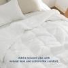 imageBedsure Comforters Queen Size  Down Alternative Comforter for All Season UltraSoft Prewashed Duvet with 4 Tabs Lightweight ampamp Warm Bedding  Machine Washable Linen Queen 88x88 InchesWhite