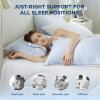 imageBedsure Cooling Bed Pillows for Sleeping Shredded Memory Foam King Pillows Set of 2 Luxury Cover Made of Rayon Derived from Bamboo Adjustable Firmness for Side Back Stomach and Hot SleepersStandard